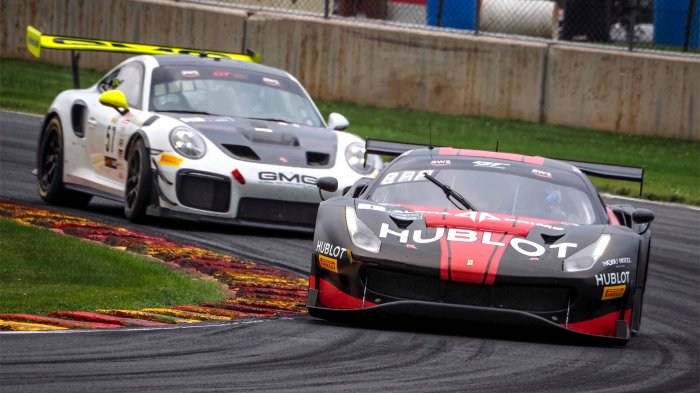Baptista Leads GT World Challenge America, GT Sports Club America Practice at Road America