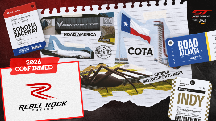 Rebel Rock Racing Announces Entry into GT World Challenge America Championship for 2026