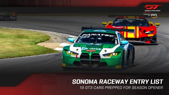 Sonoma Raceway Introduces the Rise of New GT World Challenge America Manufacturers and Championship Contenders