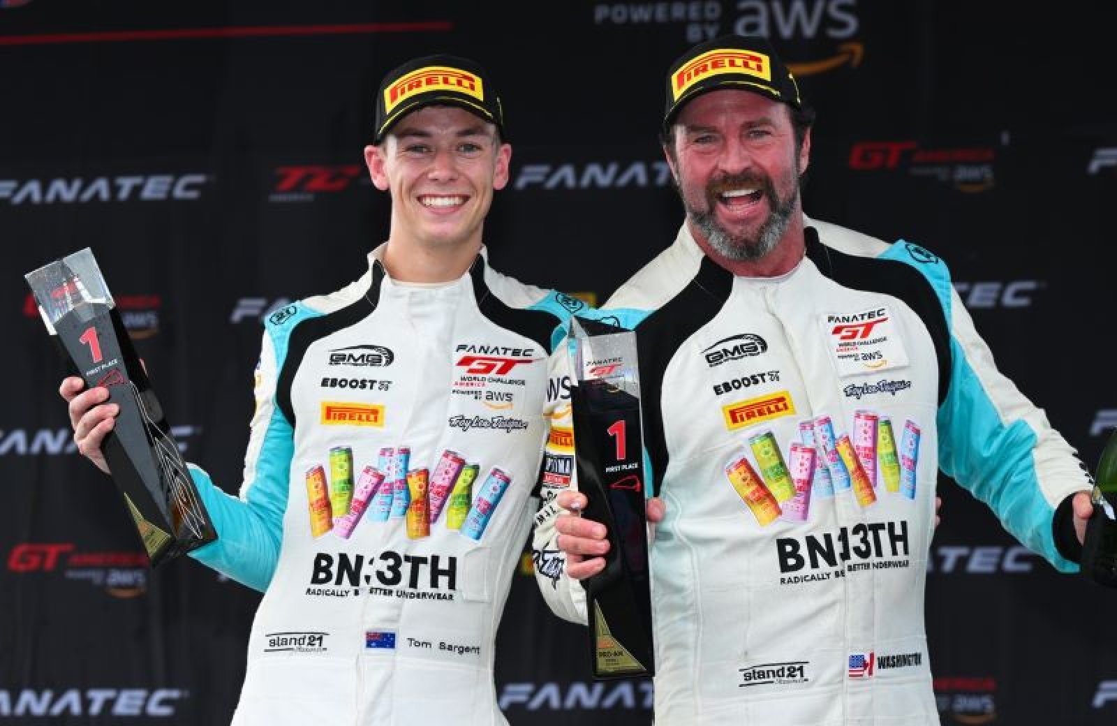 GMG Racing's Washington and Sargent Win First Fanatec GT World Challenge America Race Saturday at VIR