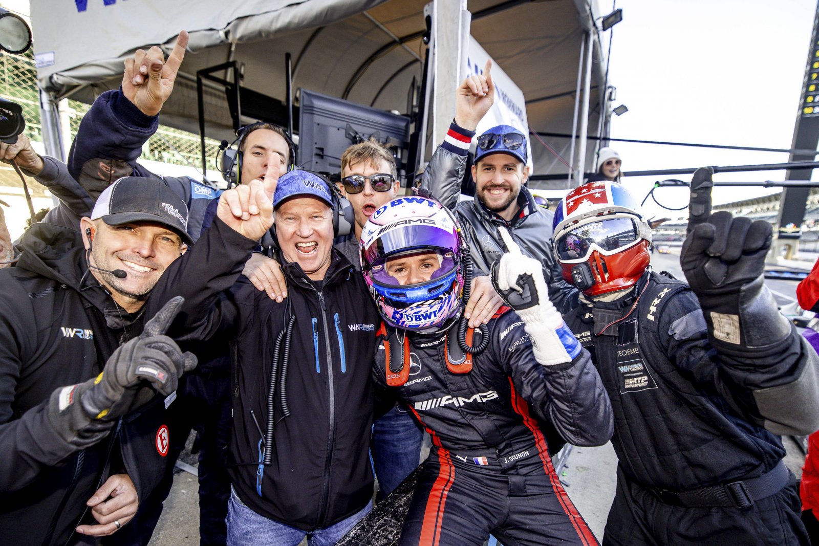 Jules Gounon, Team Winward Racing Mercedes-AMG Claim Dramatic Pole Position at Indianapolis Motor Speedway