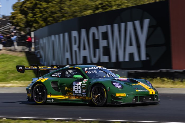 Wright Motorsports and Crowdstrike by Riley Secure Fastest Times in Practice 2 of the Fanatec GT World Challenge America Powered by AWS Championship