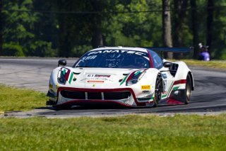 #61 Ferrari 488 GT3 of Jean-Claude Said and Conrad Grunewald, AF Corse, GT World Challenge America, Am, SRO America, VIR, Virginia International Rcaeway, Alton, Virginia, June 2022.
 | Brian Cleary/SRO
