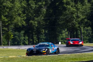 #63 Mercedes-AMG GT3 of David Askew and Dirk Muller, DXDT Racing, GT World Challenge America, Pro-Am, SRO America, VIR, Virginia International Rcaeway, Alton, Virginia, June 2022.
 | Brian Cleary/SRO