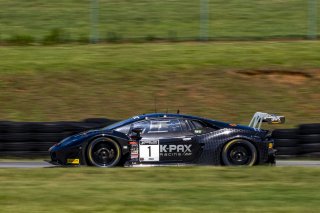 #1 Lamborghini Huracan GT3 of Michele Beretta and Andrea Calderelli, K-Pax Racing, GT World Challenge America, Pro, SRO America, VIR, Virginia International Rcaeway, Alton, Virginia, June 2022.
 | Brian Cleary/SRO