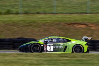 #3 Lamborghini Huracan GT3 of Misha Goikhberg and Jordan Pepper. K-Pax Racing, GT World Challenge America, Pro-Am, SRO America, VIR, Virginia International Rcaeway, Alton, Virginia, June 2022.
 | Brian Cleary/SRO