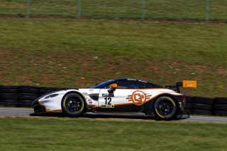 #12 Aston Martin Vantage AMR GT3 of Frank Gannett and Drew Staveley, Ian Lacy Racing, GT World Challenge America, Pro-Am, SRO America, VIR, Virginia International Rcaeway, Alton, Virginia, June 2022.
 | Brian Cleary/SRO