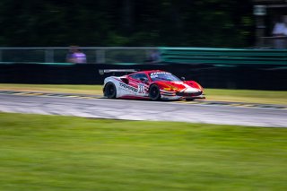#23 Ferrari 488 GT3 of Onofrio Triarsi and Charlie Scardina, Triari Competizione, GT World Challenge America, Am, SRO America, VIR, Virginia International Rcaeway, Alton, Virginia, June 2022.
 | Regis Lefebure/SRO