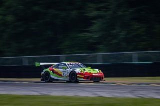 #45 Porsche 911 GT3-R (991.ii) of Charlie Luck and Jan Heylen, Wright Motorsports, GT World Challenge America, Pro-Am, SRO America, VIR, Virginia International Rcaeway, Alton, Virginia, June 2022.
 | Regis Lefebure/SRO