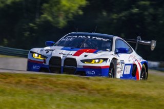 #94 BMW M4 GT3 of Chandler Hull and Bill AUberlen, Bimmerworld, GT World Challenge America, Pro-Am, SRO America, VIR, Virginia International Rcaeway, Alton, Virginia, June 2022.
 | Brian Cleary/SRO