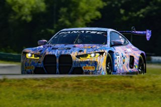 #38 BMW M4 GT3 of Samantha Tan and Nick Wittmer, ST Racing, GT World Challenge America, Pro-Am, SRO America, VIR, Virginia International Rcaeway, Alton, Virginia, June 2022.
 | Brian Cleary/SRO