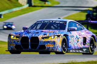 #38 BMW M4 GT3 of Samantha Tan and Nick Wittmer, ST Racing, GT World Challenge America, Pro-Am, SRO America, VIR, Virginia International Rcaeway, Alton, Virginia, June 2022.
 | Brian Cleary/SRO