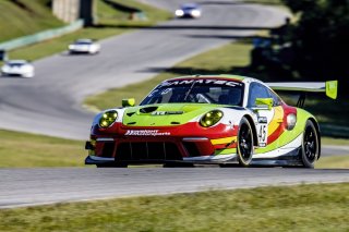 #45 Porsche 911 GT3-R (991.ii) of Charlie Luck and Jan Heylen, Wright Motorsports, GT World Challenge America, Pro-Am, SRO America, VIR, Virginia International Rcaeway, Alton, Virginia, June 2022.
 | Brian Cleary/SRO