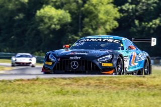 #63 Mercedes-AMG GT3 of David Askew and Dirk Muller, DXDT Racing, GT World Challenge America, Pro-Am, SRO America, VIR, Virginia International Rcaeway, Alton, Virginia, June 2022.
 | Brian Cleary/SRO