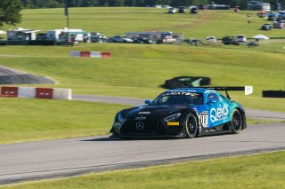 #08 Mercedes-AMG GT3 of Scott Smithson and Bryan Sellers, DXDT Racing, GT World Challenge America, Pro-Am, SRO America, VIR, Virginia International Rcaeway, Alton, Virginia, June 2022. | Grier Martin/SRO