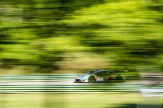 #88 Lamborghini Huracan GT3 of Jason Harward and Madison Snow, Zelus Motorsports, GT World Challenge America, Pro-Am, SRO America, VIR, Virginia International Rcaeway, Alton, Virginia, June 2022. | Grier Martin/SRO