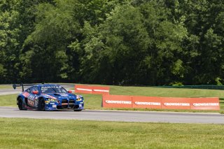 #94 BMW M4 GT3 of Chandler Hull and Bill AUberlen, Bimmerworld, GT World Challenge America, Pro-Am, SRO America, VIR, Virginia International Rcaeway, Alton, Virginia, June 2022. | Grier Martin/SRO