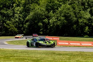 #3 Lamborghini Huracan GT3 of Misha Goikhberg and Jordan Pepper. K-Pax Racing, GT World Challenge America, Pro-Am, SRO America, VIR, Virginia International Rcaeway, Alton, Virginia, June 2022. | Grier Martin/SRO