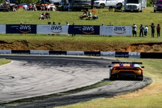 #88 Lamborghini Huracan GT3 of Jason Harward and Madison Snow, Zelus Motorsports, GT World Challenge America, Pro-Am, SRO America, VIR, Virginia International Rcaeway, Alton, Virginia, June 2022. | Grier Martin/SRO