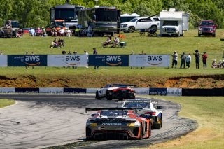 #04 Mercedes-AMG GT3 of George Kurtz and Colin Braun, Crowdstrike Racing by Riley Motorsports, GT World Challenge America, Pro-Am, SRO America, VIR, Virginia International Rcaeway, Alton, Virginia, June 2022. | Grier Martin/SRO