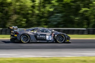 #1 Lamborghini Huracan GT3 of Michele Beretta and Andrea Calderelli, K-Pax Racing, GT World Challenge America, Pro, SRO America, VIR, Virginia International Rcaeway, Alton, Virginia, June 2022. | Grier Martin/SRO