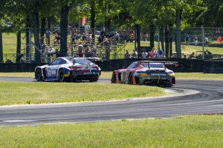 #94 BMW M4 GT3 of Chandler Hull and Bill AUberlen, Bimmerworld, GT World Challenge America, Pro-Am, SRO America, VIR, Virginia International Rcaeway, Alton, Virginia, June 2022. | Grier Martin/SRO