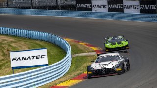 #6 Mercedes-AMG GT3 of Steven Aghakhani and Loris Spinelli, US Racetronics, GT World Challenge America, Pro, SRO America, Watkins Glen International raceway, Watkins Glen, NY, July 2022..
 | SRO Motorsports Group