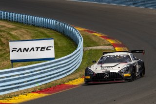 #6 Mercedes-AMG GT3 of Steven Aghakhani and Loris Spinelli, US Racetronics, GT World Challenge America, Pro, SRO America, Watkins Glen International raceway, Watkins Glen, NY, July 2022..
 | SRO Motorsports Group