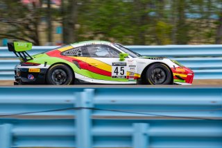 #45 Porsche 911 GT3-R (991.ii) of Charlie Luck and Jan Heylen, Wright Motorsports, GT World Challenge America, Pro-Am, SRO America, Watkins Glen International raceway, Watkins Glen, NY, September 2021.
 | SRO Motorsports Group