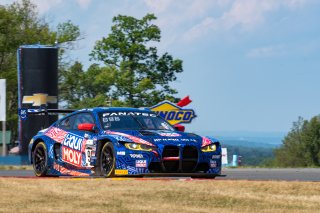 #96 BMW M4 GT3 of Michael Dinan and Robby Foley, Turner Motorsports, GT World Challenge America, Pro-Am, SRO America, Watkins Glen International raceway, Watkins Glen, NY, September 2021.
 | SRO Motorsports Group