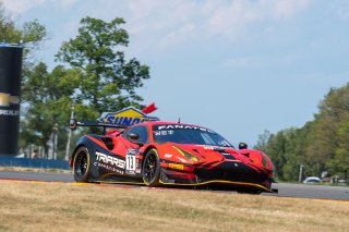 #13 Ferrari 488 GT3 of Justin Wetherill and Ryan Dalziel, Triarsi Competizione, GT World Challenge America, Pro-Am, SRO America, Watkins Glen International raceway, Watkins Glen, NY, September 2021.
 | SRO Motorsports Group