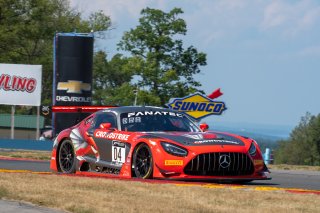 #04 Mercedes-AMG GT3 of George Kurtz and Colin Braun, Crowdstrike Racing by Riley Motorsports, GT World Challenge America, Pro-Am, SRO America, Watkins Glen International raceway, Watkins Glen, NY, September 2021.
 | SRO Motorsports Group