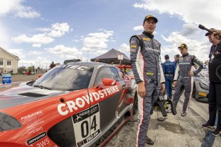 #04 Mercedes-AMG GT3 of George Kurtz and Colin Braun, Crowdstrike Racing by Riley Motorsports, GT World Challenge America, Pro-Am, SRO America, Watkins Glen International raceway, Watkins Glen, NY, July 2022..
 | SRO Motorsports Group