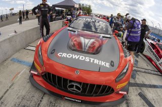 #04 Mercedes-AMG GT3 of George Kurtz and Colin Braun, Crowdstrike Racing by Riley Motorsports, GT World Challenge America, Pro-Am, SRO America, Watkins Glen International raceway, Watkins Glen, NY, July 2022..
 | SRO Motorsports Group