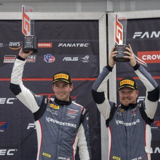 #04 Mercedes-AMG GT3 of George Kurtz and Colin Braun, Crowdstrike Racing by Riley Motorsports, GT World Challenge America, Pro-Am, SRO America, Watkins Glen International raceway, Watkins Glen, NY, July 2022..
 | SRO Motorsports Group