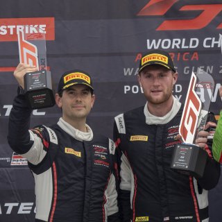 #23 Ferrari 488 GT3 of Onofrio Triarsi and Charlie Scardina, Triari Competizione, GT World Challenge America, Am, SRO America, Watkins Glen International raceway, Watkins Glen, NY, July 2022..
 | SRO Motorsports Group