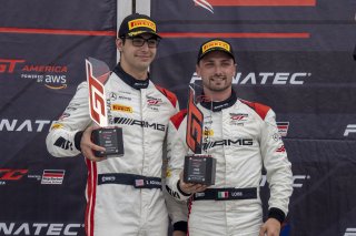 #6 Mercedes-AMG GT3 of Steven Aghakhani and Loris Spinelli, US Racetronics, GT World Challenge America, Pro, SRO America, Watkins Glen International raceway, Watkins Glen, NY, July 2022..
 | SRO Motorsports Group