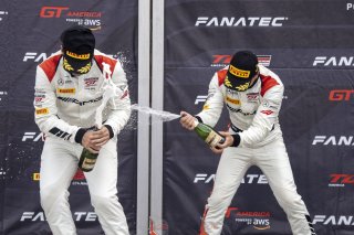 #6 Mercedes-AMG GT3 of Steven Aghakhani and Loris Spinelli, US Racetronics, GT World Challenge America, Pro, SRO America, Watkins Glen International raceway, Watkins Glen, NY, July 2022..
 | SRO Motorsports Group