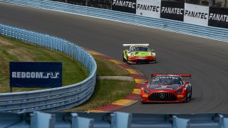 #04 Mercedes-AMG GT3 of George Kurtz and Colin Braun, Crowdstrike Racing by Riley Motorsports, GT World Challenge America, Pro-Am, SRO America, Watkins Glen International raceway, Watkins Glen, NY, July 2022..
 | SRO Motorsports Group