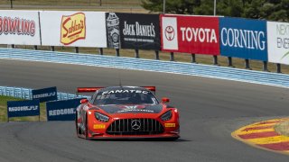 #04 Mercedes-AMG GT3 of George Kurtz and Colin Braun, Crowdstrike Racing by Riley Motorsports, GT World Challenge America, Pro-Am, SRO America, Watkins Glen International raceway, Watkins Glen, NY, July 2022..
 | SRO Motorsports Group
