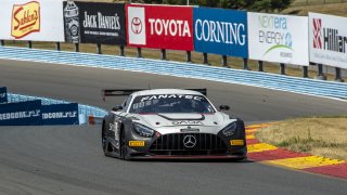 #6 Mercedes-AMG GT3 of Steven Aghakhani and Loris Spinelli, US Racetronics, GT World Challenge America, Pro, SRO America, Watkins Glen International raceway, Watkins Glen, NY, July 2022..
 | SRO Motorsports Group