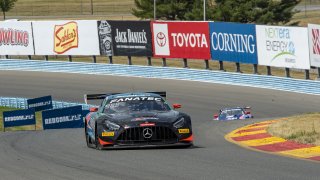 #63 Mercedes-AMG GT3 of David Askew and Dirk Muller, DXDT Racing, GT World Challenge America, Pro-Am, SRO America, Watkins Glen International raceway, Watkins Glen, NY, July 2022..
 | SRO Motorsports Group