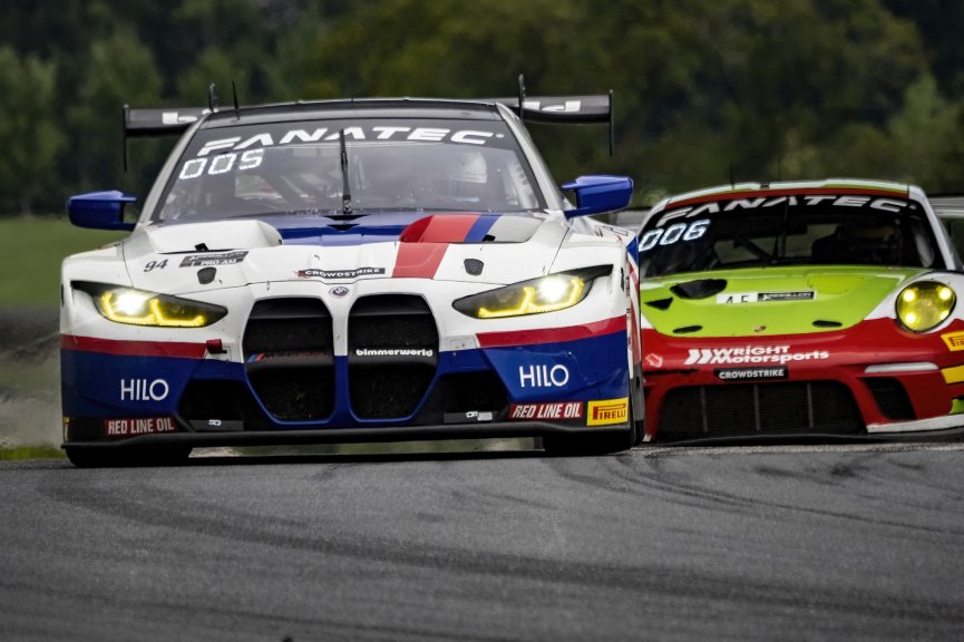 #94 BMW M4 GT3 of Chandler Hull and Bill AUberlen, Bimmerworld, GT World Challenge America, Pro-Am, SRO America, Road America, Elkhart Lake, WI, August 2022
