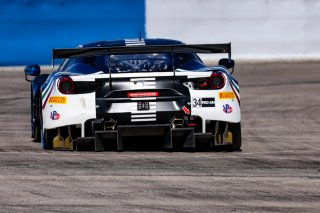 #34 Ferrari 488 GT3 of Manny Franco and Alessandro Balzan, Conquest Racing, GT World Challenge America, Pro, SRO America, Sebring Int’l Raceway, Sebring Florida, September 2022
 | Regis Lefebure/SRO