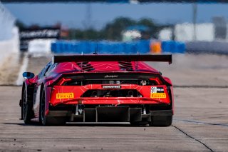 #91 Lamborghini Huracan GT3 of Jeff Burton and Corey Lewis, Zelus Motorsports, GT World Challenge America, Pro-Am, SRO America, Sebring Int’l Raceway, Sebring Florida, September 2022
 | Regis Lefebure/SRO