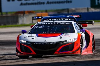 #43 Acura NSX GT3 of Erin Vogel and Michael Cooper, RealTime Racing, GT World Challenge America, Pro-Am, SRO America, Sebring Int’l Raceway, Sebring Florida, September 2022
 | Regis Lefebure/SRO