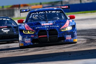 #96 BMW M4 GT3 of Michael Dinan and Robby Foley, Turner Motorsports, GT World Challenge America, Pro-Am, SRO America, Sebring Int’l Raceway, Sebring Florida, September 2022
 | Regis Lefebure/SRO