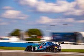 #63 Mercedes-AMG GT3 of David Askew and Dirk Muller, DXDT Racing, GT World Challenge America, Pro-Am, SRO America, Sebring Int’l Raceway, Sebring Florida, September 2022
 | Regis Lefebure/SRO
