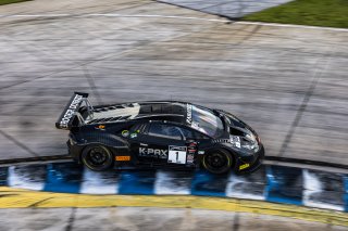#1 Lamborghini Huracan GT3 of Michele Beretta and Andrea Calderelli, K-Pax Racing, GT World Challenge America, Pro, SRO America, Sebring International Raceway, Sebring, FL, September 2022.
 | Fabian Lagunas/SRO             