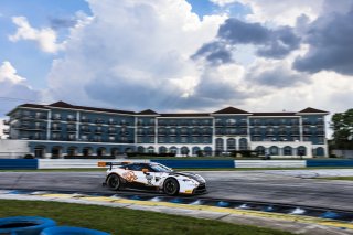#12 Aston Martin Vantage AMR GT3 of Frank Gannett and Drew Staveley, Ian Lacy Racing, GT World Challenge America, Pro-Am, SRO America, Sebring International Raceway, Sebring, FL, September 2022.
 | Fabian Lagunas/SRO             